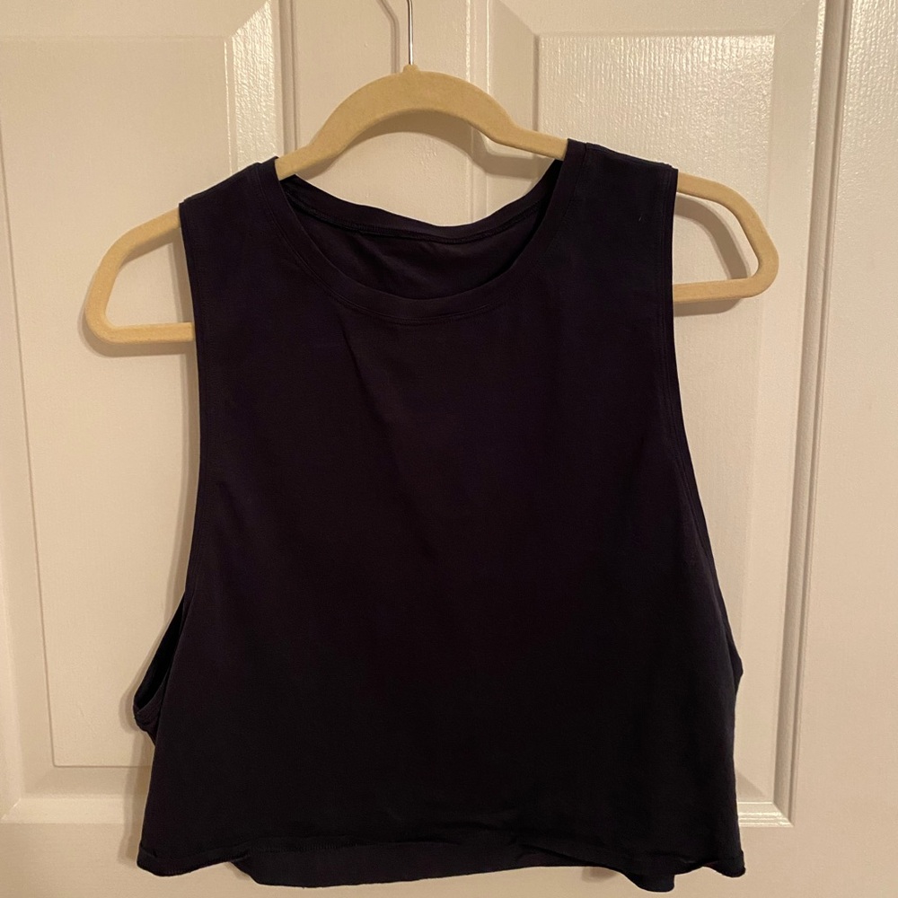 lululemon athletica Dark Blue Crop Top